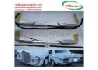 Mercedes Benz W108 W109 bumpers with rubber