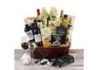 Impress your guests with our elegant wine and cheese basket