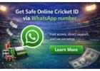 Get Safe Online Cricket ID via WhatsApp number