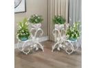 Elegant Set of 2 Plant Stand Wedding Garden Flower Shelf Rack for Home & Décor