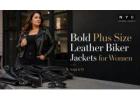 Bold Plus Size Leather Biker Jackets for Women — Edge & Fit | NYC Leather Jackets