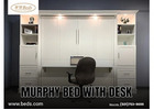 Murphy Bed with Desk for Work and Rest in One Space