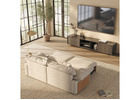 Love my new Japandi sectional! So comfy & stylish - Must see!