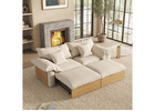 Obsessed with my new Japandi sectional! So cozy & functional - Must see!