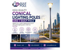 High-Quality Conical Lighting Poles UAE | Gulf Pole
