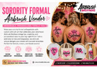 Sorority Formal Airbrush Vendor | Custom Airbrush Entertainment