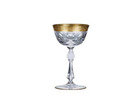 Jessie Crystal Cognac Glasses with Gold Detailing Set