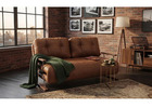 Caramel Faux Leather 4-in-1 Convertible Sleeper Chair Sofa Bed