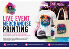 Live Event Merchandise Printing for Memorable Events