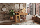 Modern Makeup Vanity Desk with Open Shelves, Drawers & Cabinet | Versatile Dressing Table