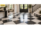 Create a Timeless Checkerboard Look With Marble Tiles