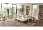Oversized Japandi Sectional Couch with Pull-Out Footrests & Reversible Adjustable Chaise