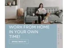 MOMS 2 HOUR WORK DAY & $900 DAILY PAY!