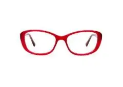 Trendy Rectangle Red Pink Barbie Full Rim Optical Eyeglasses 53mm